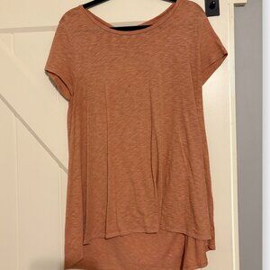 Earthy tone orange casual top